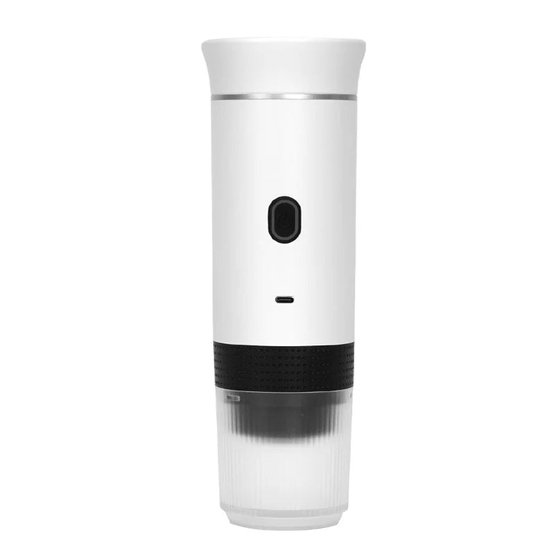 webp formatında, beyaz renkli, kapalı vaziyette duran, nespresso kapsülü uyumlu, kahve makinesi.
